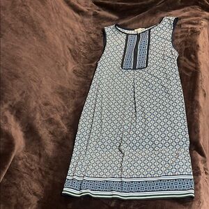 Sleeveless Geometric Print Dress